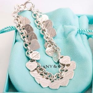 Iso Tiffany And Co Multi Heart Bracelet 